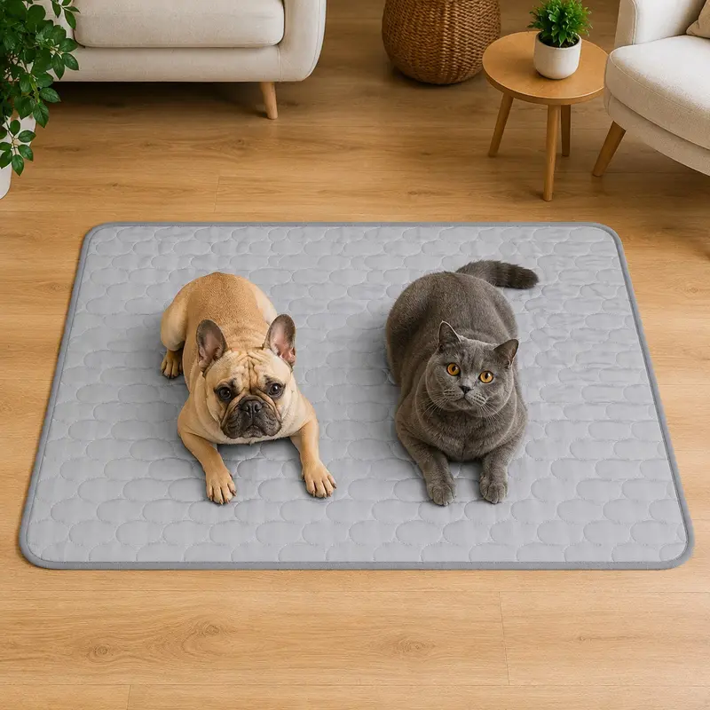 Tapis rafraîchissant pour chat Frimouf coloris gris