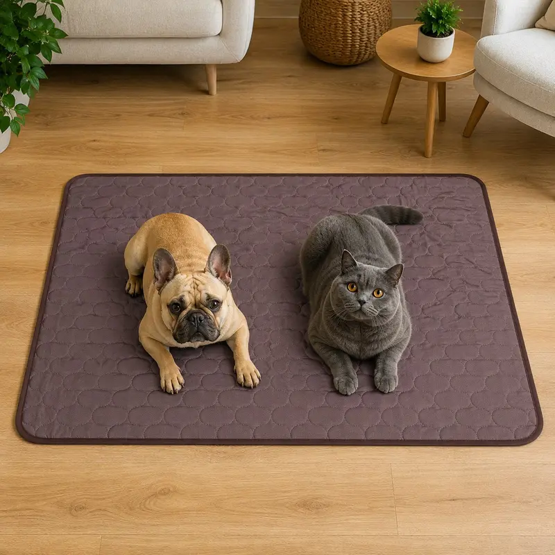 Tapis rafraîchissant pour chat Frimouf coloris marron